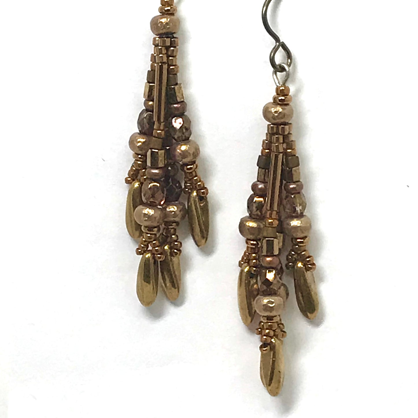 Brass Fringy Earrings