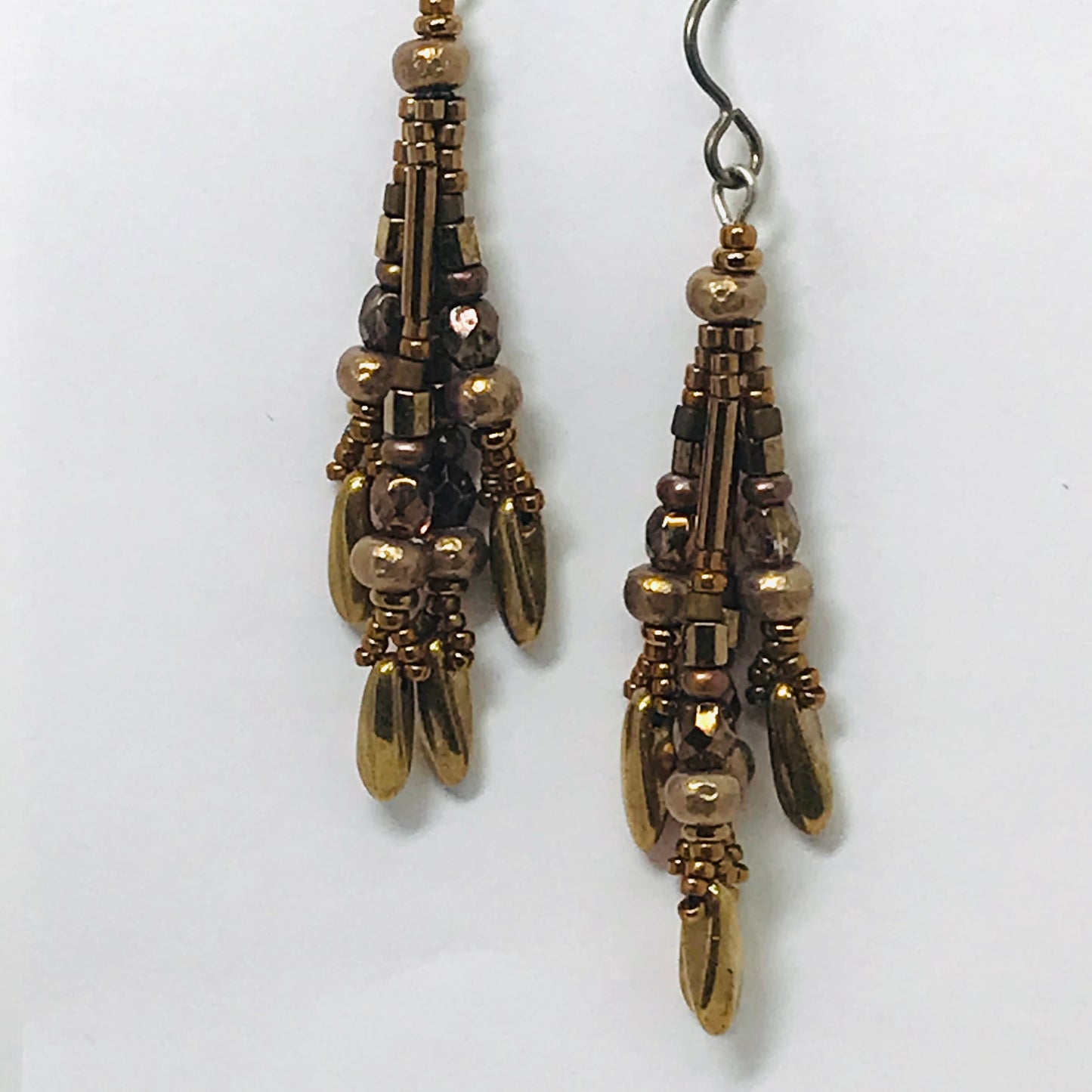 Brass Fringy Earrings