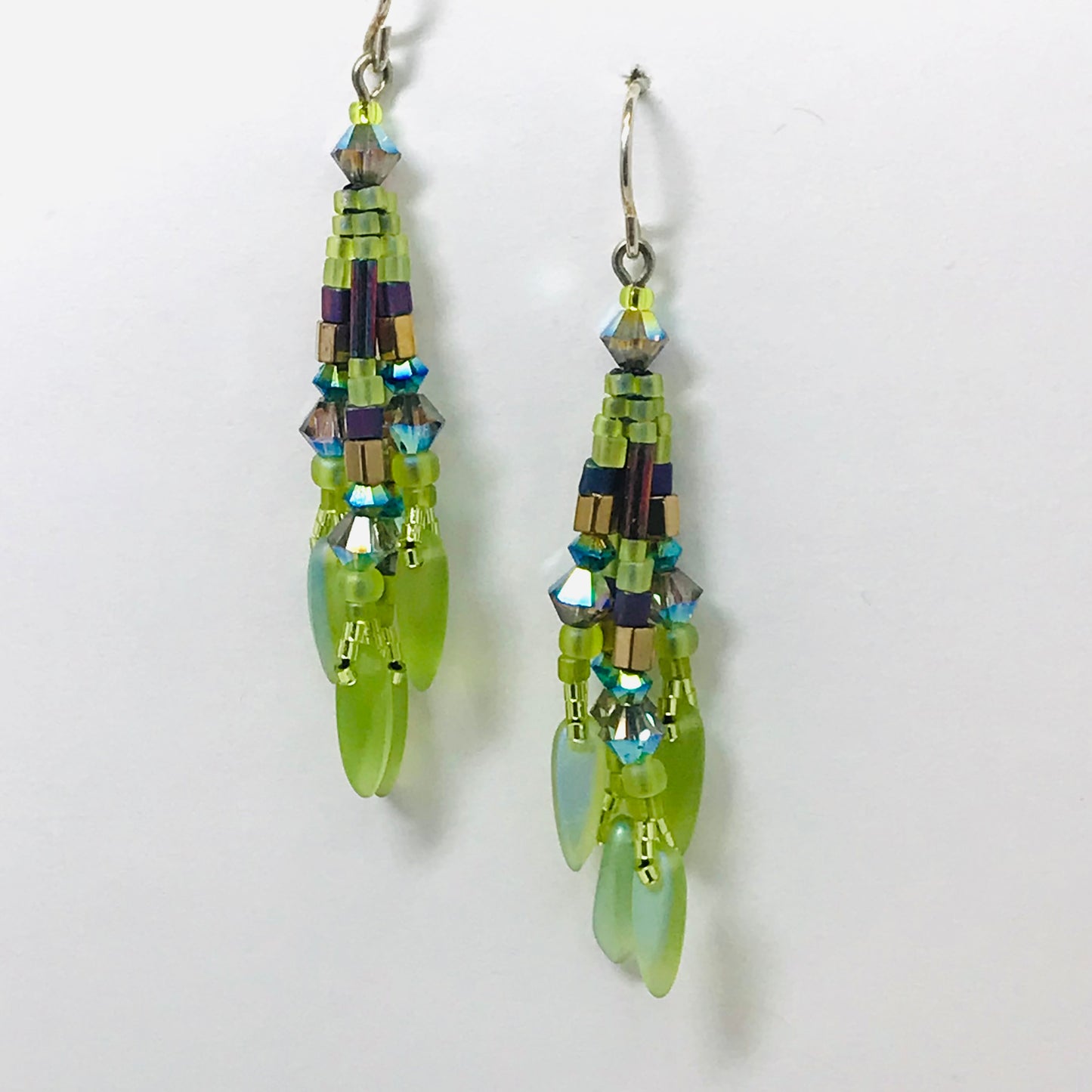 Chartreuse Fringy Earrings