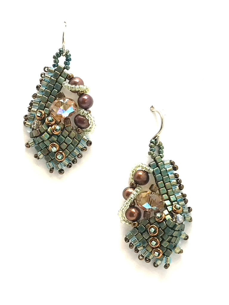 Patina Primordial Nugget Earrings