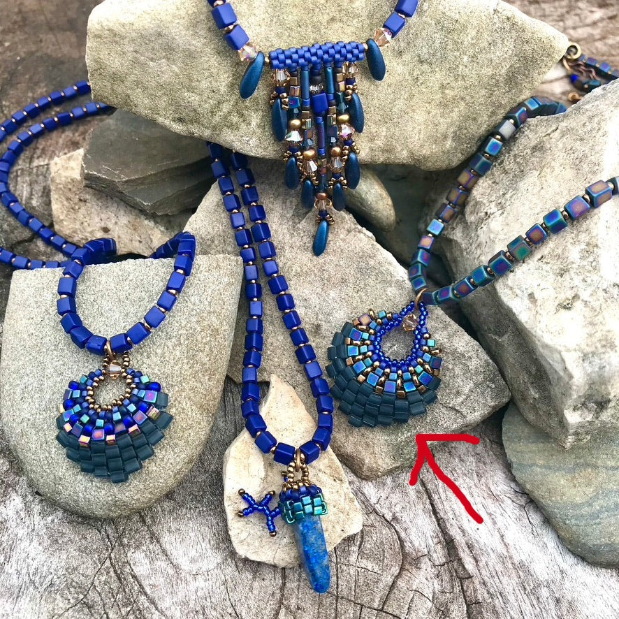 Montana Blue Basket Necklace