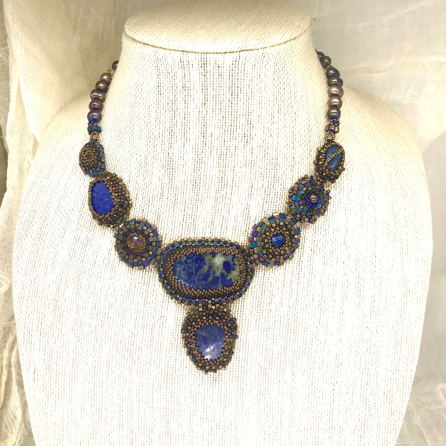 Egyptian Queen Lapis Necklace