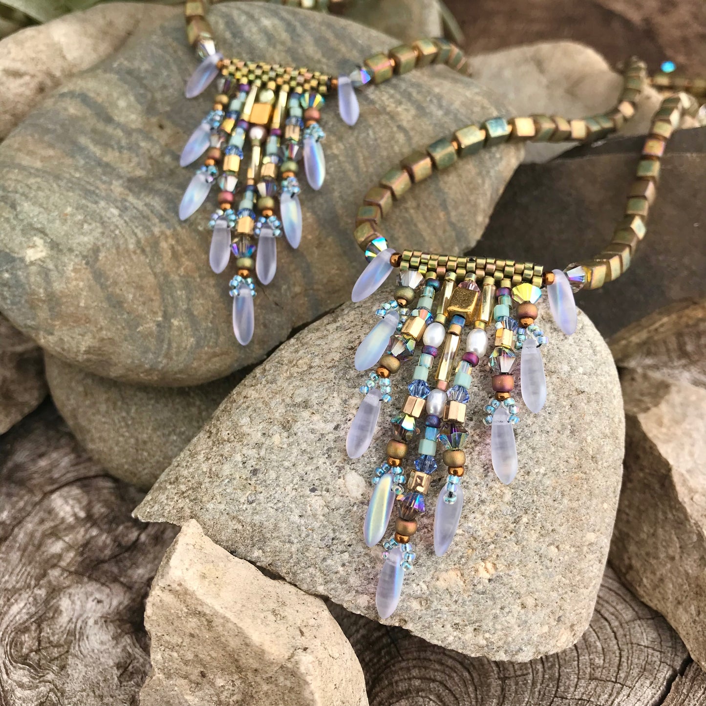 Fringy Mermaid Necklace - 7 strands