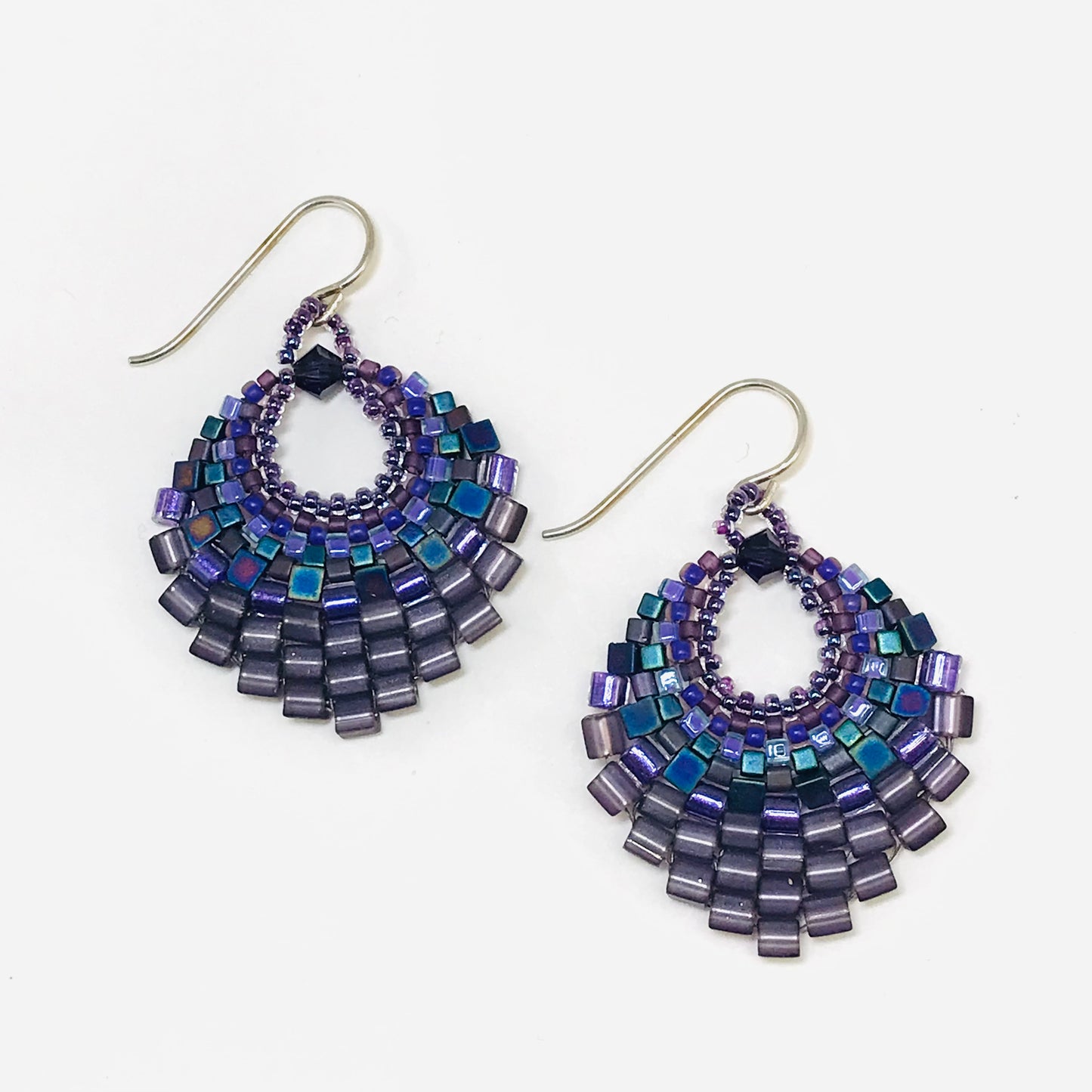 Purple Basket Earring - Medium