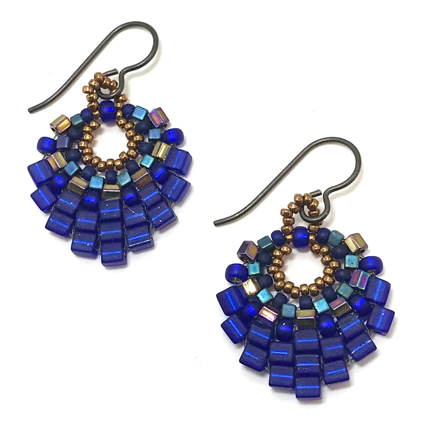 Cobalt Basket Earring - Small