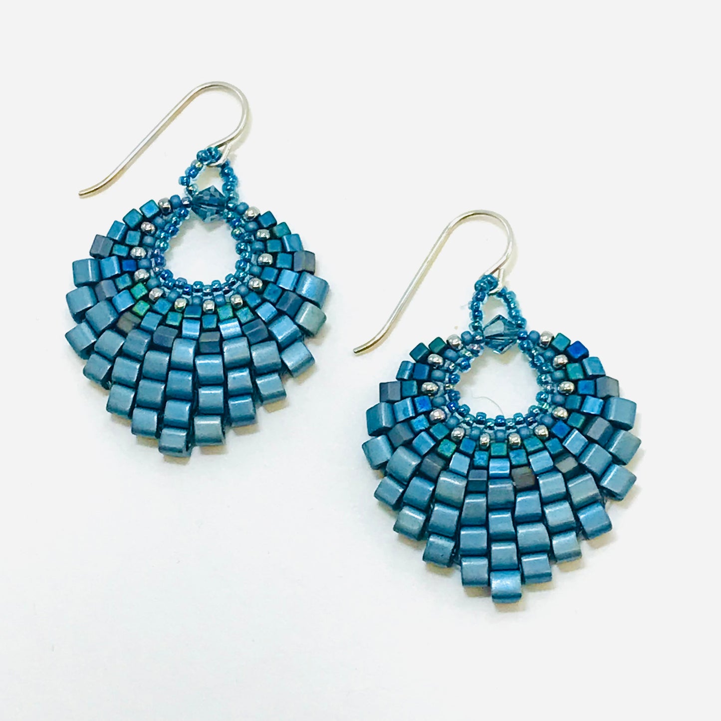 Zenith Blue Basket Earring - Medium