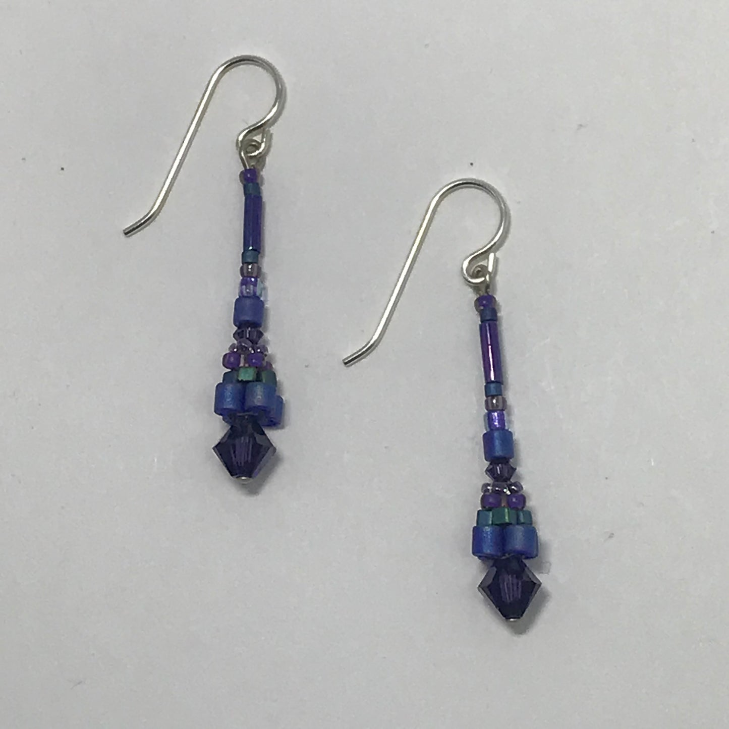 Purple Stick Earrings