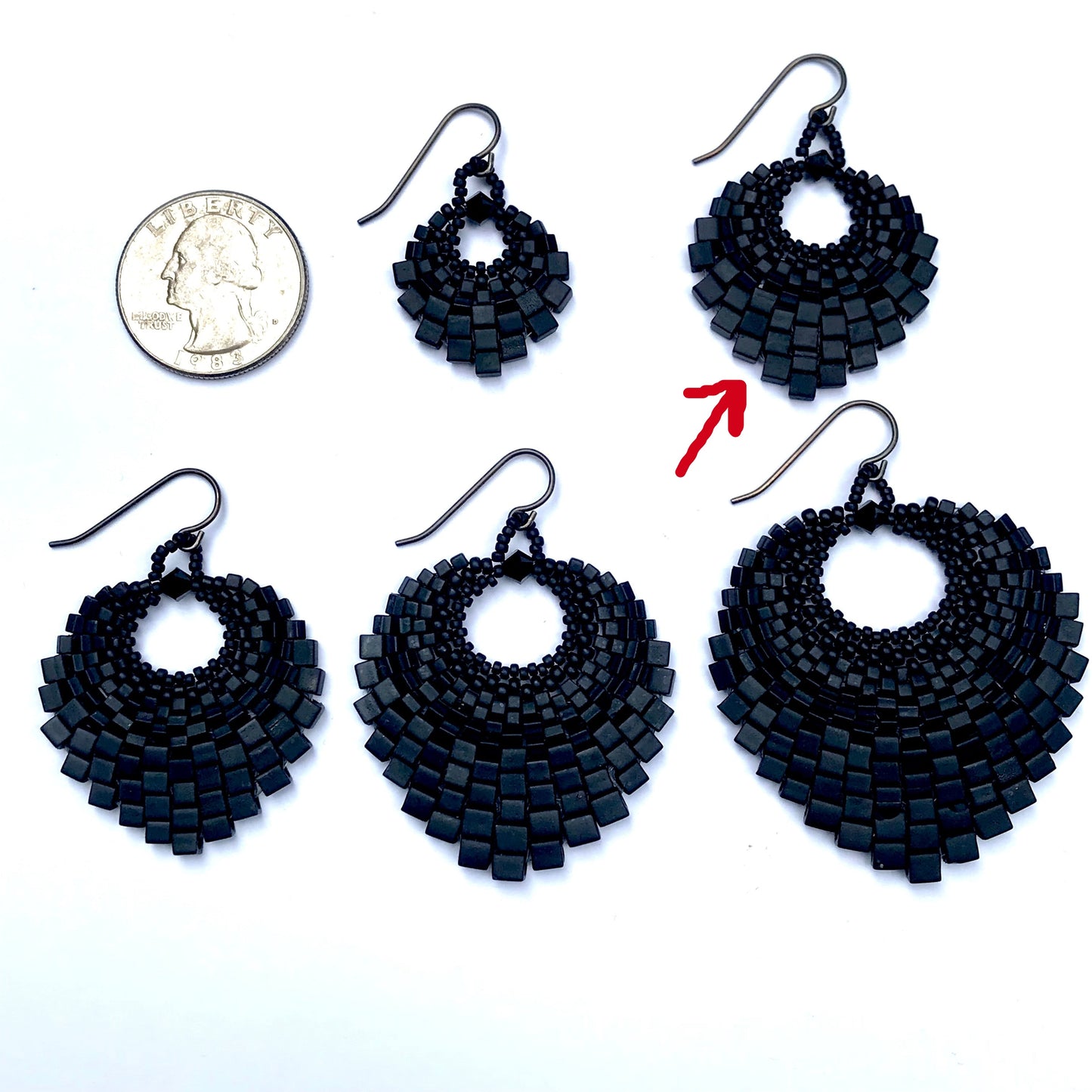 Patina Green Basket Earring - Medium