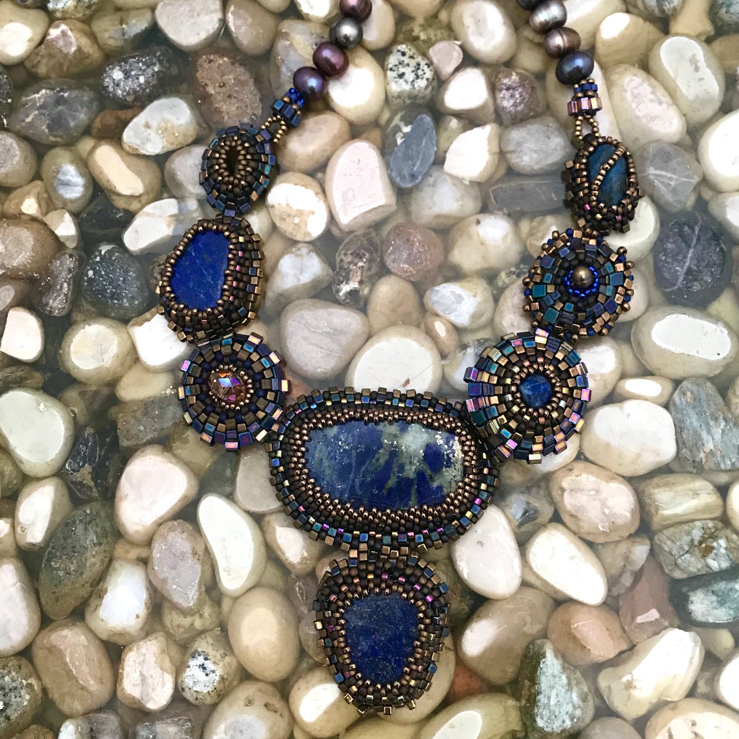 Egyptian Queen Lapis Necklace