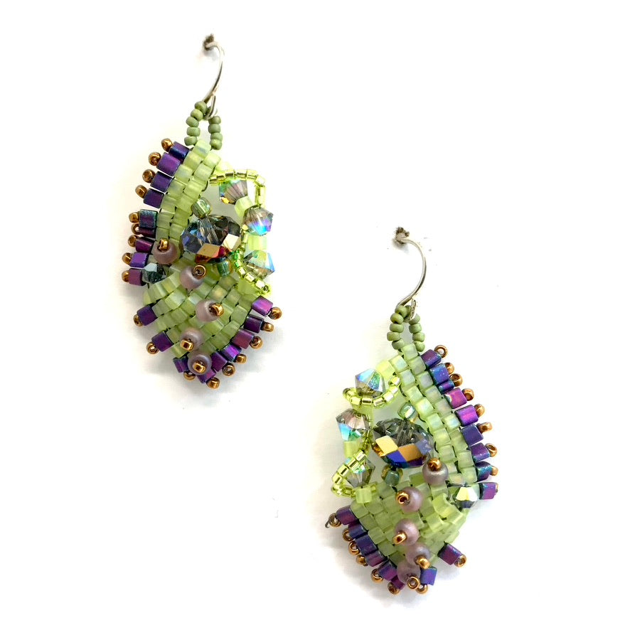Chartreuse Nugget Earrings