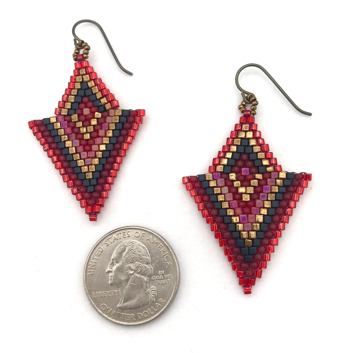 Red Power Points Earrings - So Extra