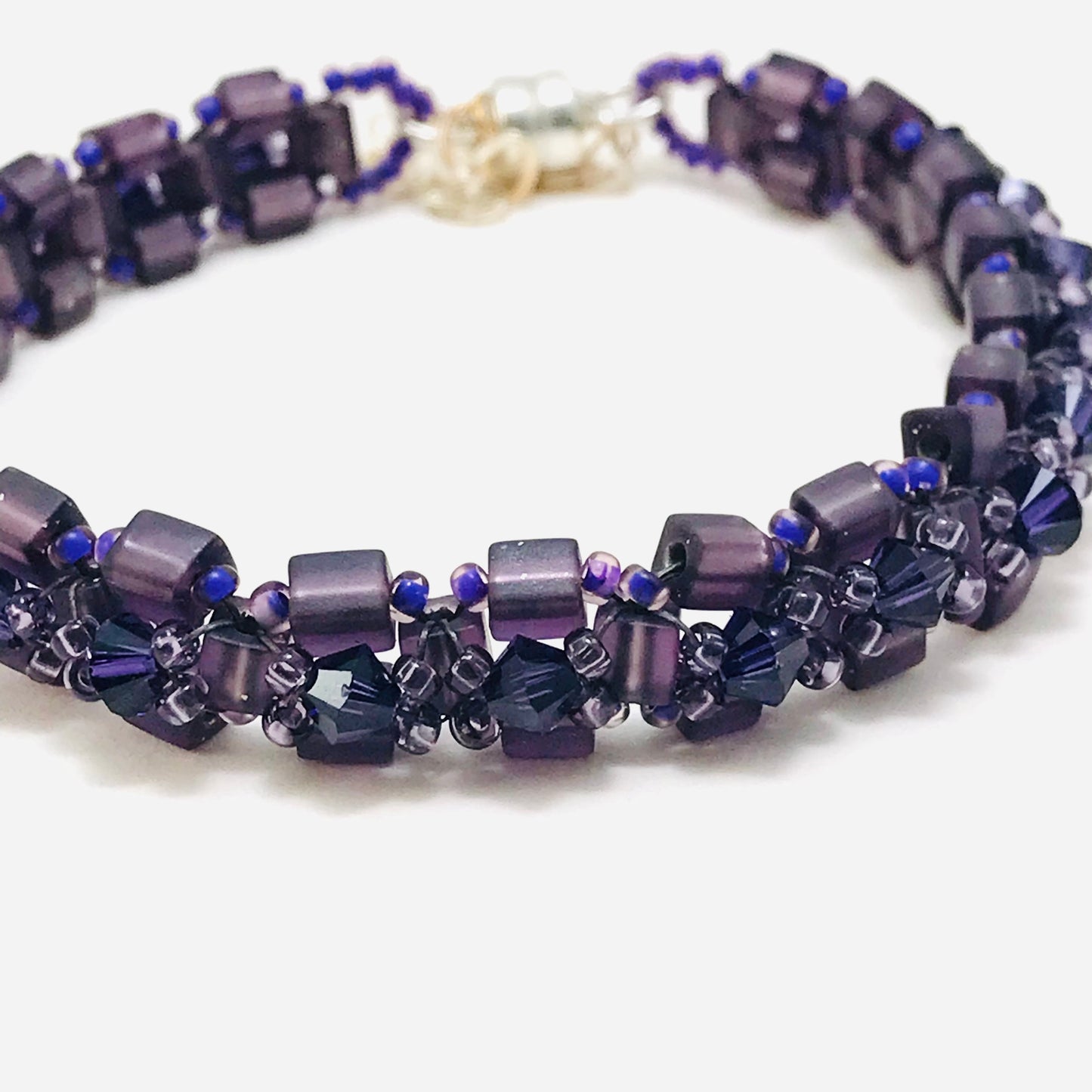 Purple  Austrian Crystal Embellished Bracelet