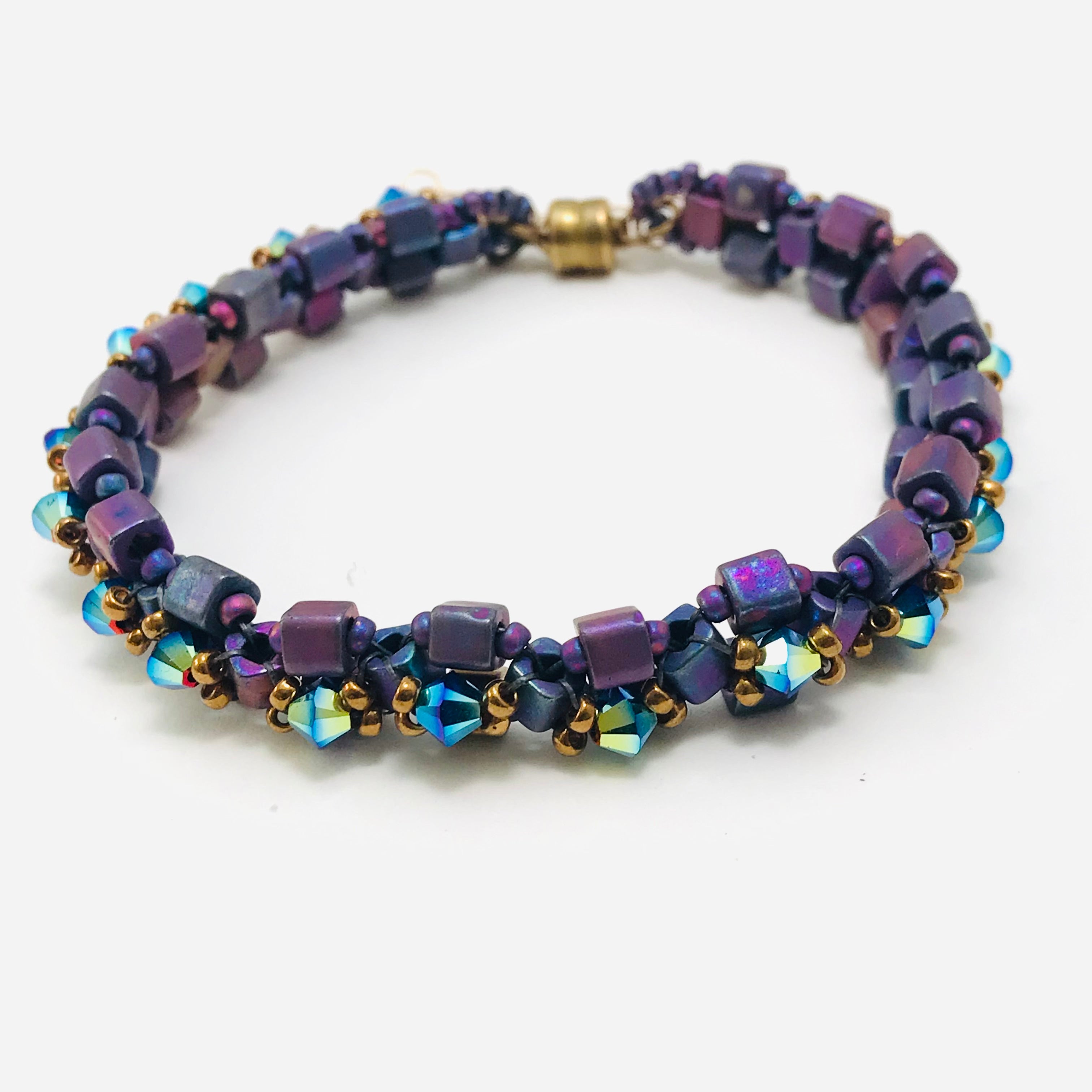 Iridescent hot sale crystal bracelet