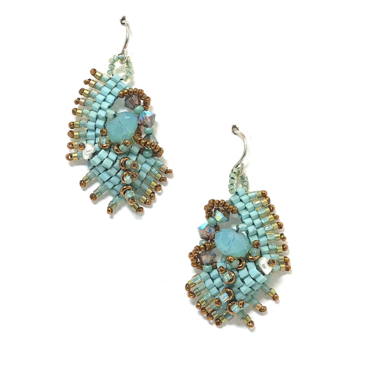 Seafoam Nugget Earrings