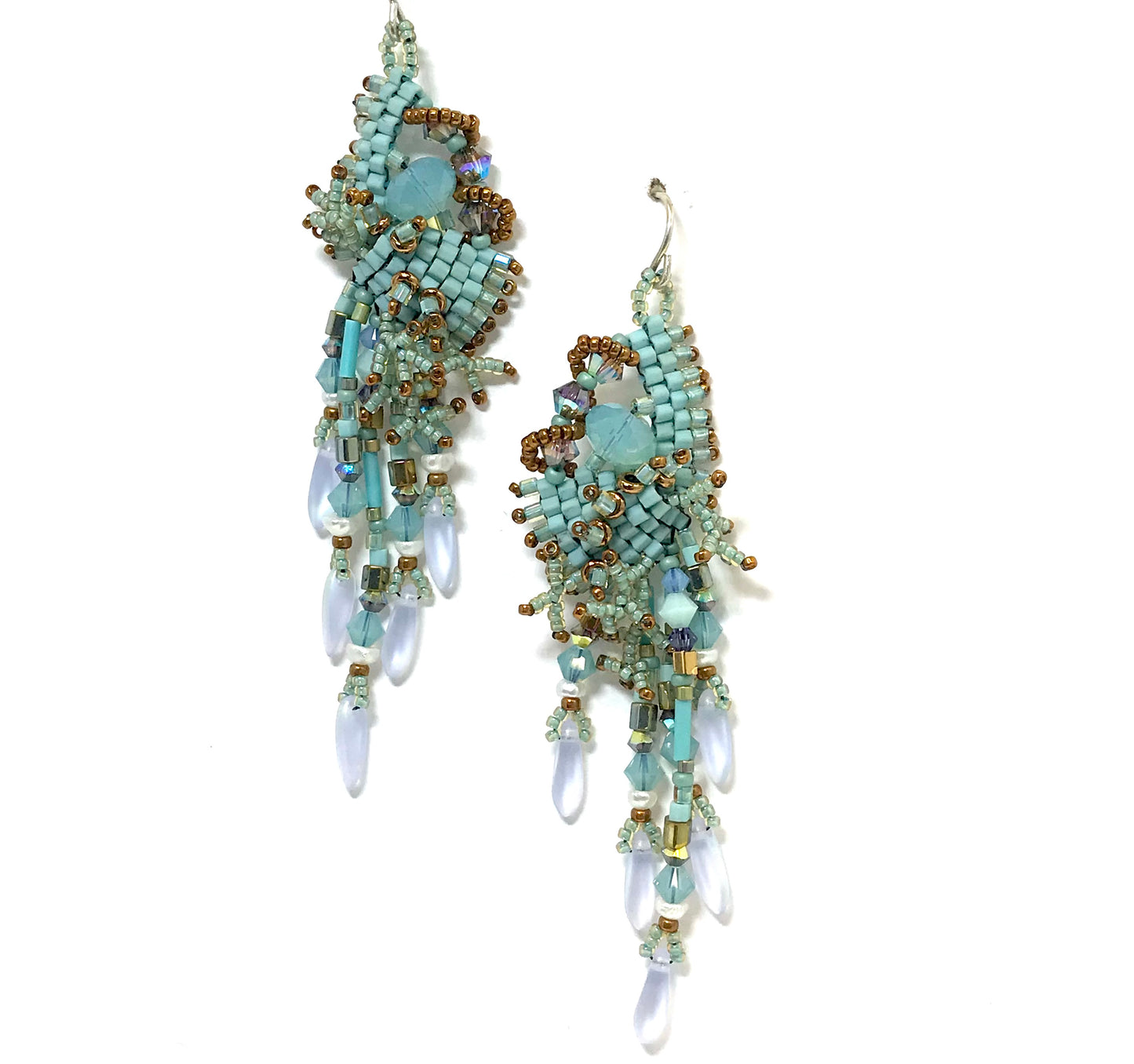 Seafoam Nugget Earrings