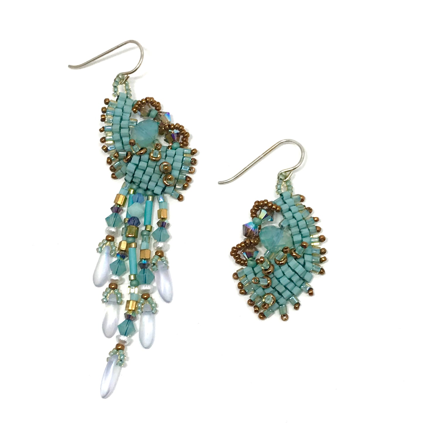 Seafoam Nugget Earrings