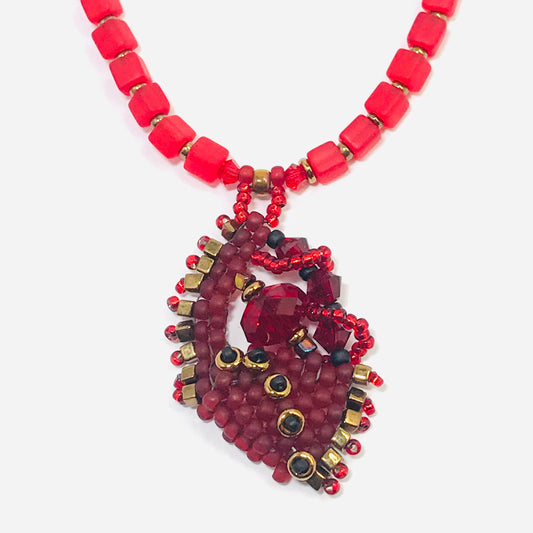 Red Primordial Nugget Necklace