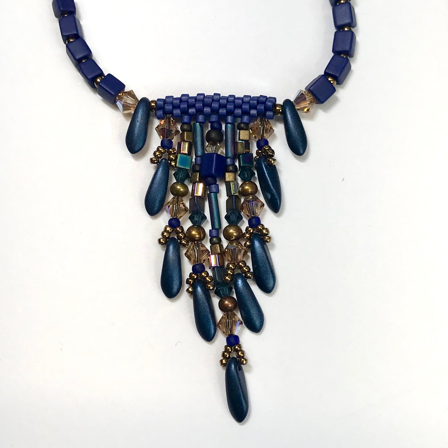 Montana Blue Fringy Necklace - 7 strands