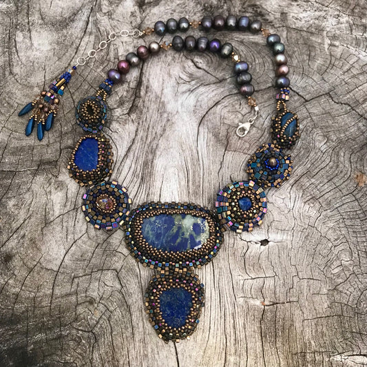 Egyptian Queen Lapis Necklace