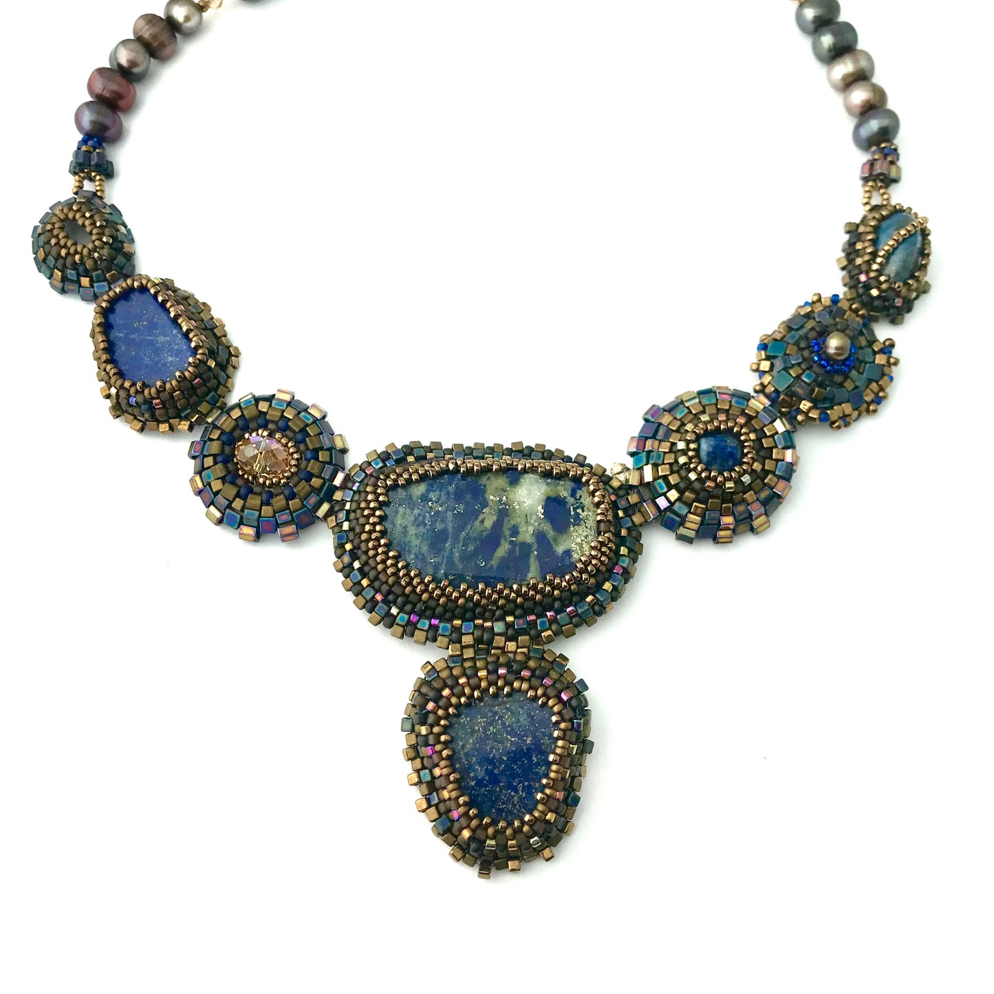 Egyptian Queen Lapis Necklace